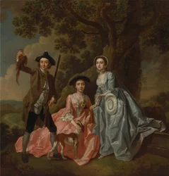 George Rogers und seine Frau Margaret und seine Schwester Margaret Rogers